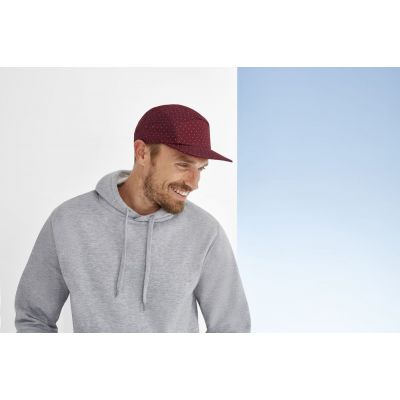 Бейсболка TAYLOR, темно-серая с белым-3