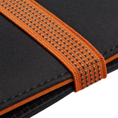 Папка с блокнотом Torga, черная с оранжевым-1