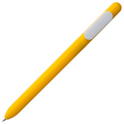 Ручка шариковая Swiper, желтая с белым-1