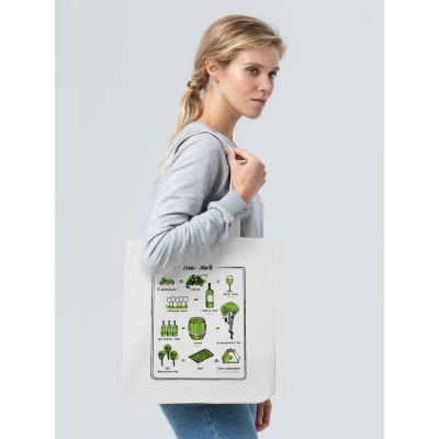 Холщовая сумка Wine Math, молочно-белая-3