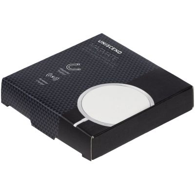 Беспроводное зарядное устройство с магнитами Magmate, черное-5