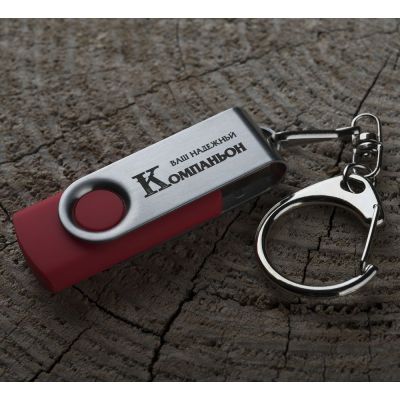 Флешка Twist, красная, 8 Гб-3