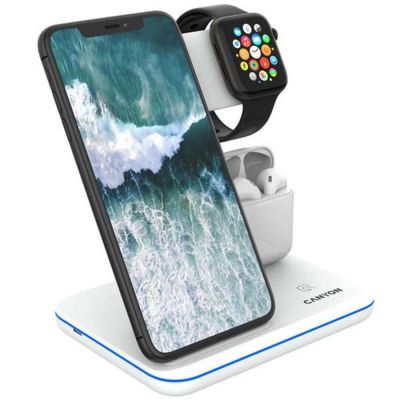 Беспроводная зарядная станция Canyon 302, белая-2