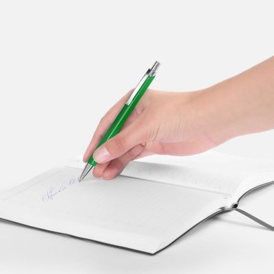 Ручка шариковая Alumno, зеленая-3