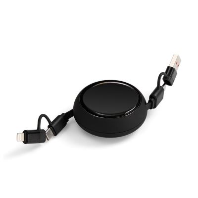 Складной кабель с переходниками pocketCoil, черный-2