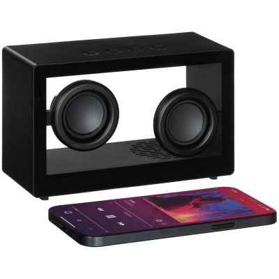 Bluetooth-колонка со светомузыкой Sensofonic, черная-0