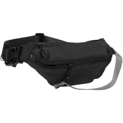 Поясная сумка tagBag со светоотражающим элементом, черная-3