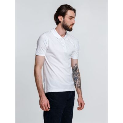 Рубашка поло мужская Adam, белая-4