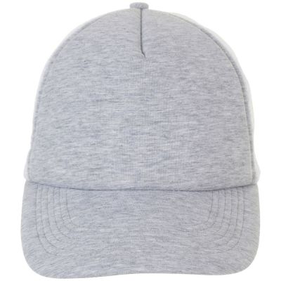 Бейсболка DODGE, серый меланж с бордовым-1