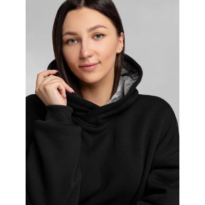 Худи Furry Oversize, черное-6