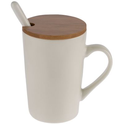 Кружка Parley с ложкой и бамбуковой крышкой-1
