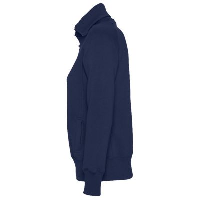 Толстовка женская на молнии Soda 280 темно-синяя-2