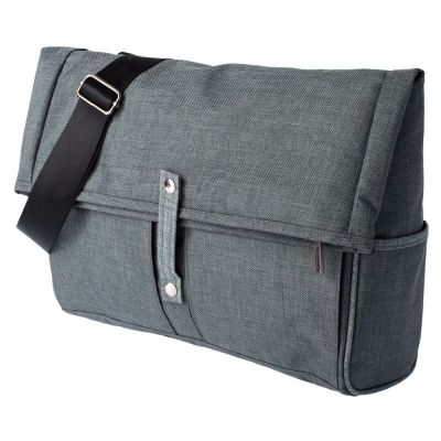 Сумка для ноутбука 2 в 1 twoFold, серая с темно-серым-1