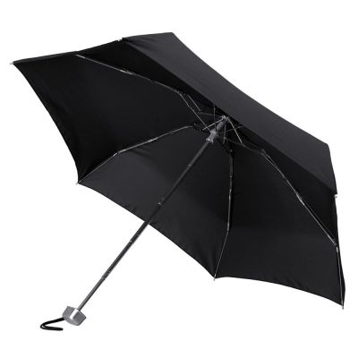 Складной зонт Alu Drop S, 5 сложений, механический, черный-1