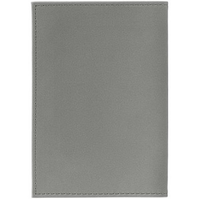 Обложка для паспорта Nubuk, светло-серая-1