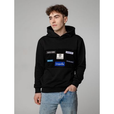 Худи унисекс Patch Catcher со вставкой из липучки, черное-12