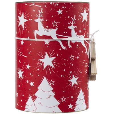 Тубус Holly Jolly, красный-1