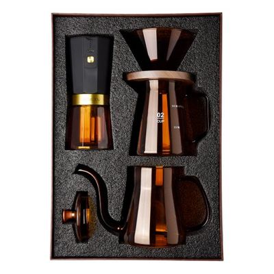 Кофейный набор Amber Coffee Maker Set, оранжевый с черным-1
