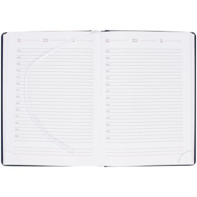 Ежедневник Nebraska, недатированный, синий-4