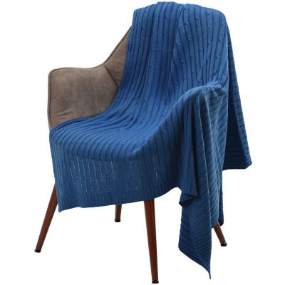 Плед Remit, ярко-синий (василек)-3