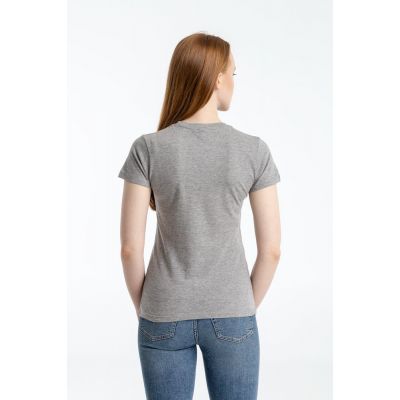 Футболка женская «Ты у меня вот здесь», серый меланж-4