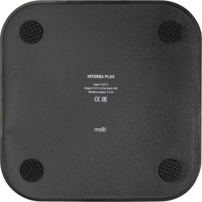 Беспроводное зарядное устройство Interra Plus, черное-6