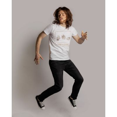 Футболка «Совпадение», белая-3