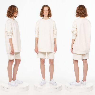 Свитшот унисекс S1, молочно-белый-2