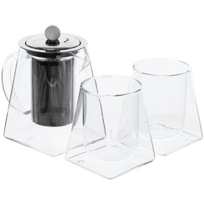 Чайный набор Quadroni в темно-синей упаковке-0