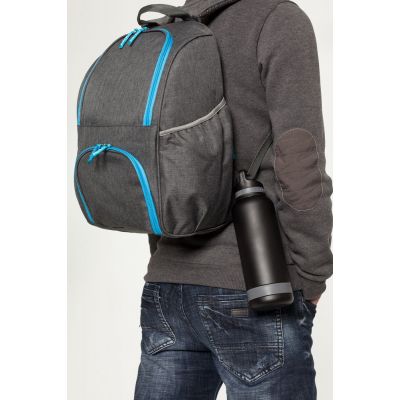 Терморюкзак Liten Fest, серый с синим-9