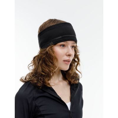 Спортивная повязка утепленная Jogge, черная-9