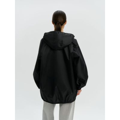 Дождевик-анорак Alatau, укороченный, черный, единый размер-12