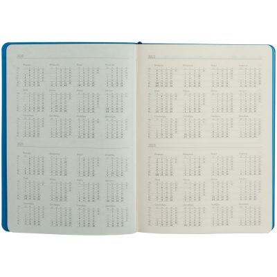 Ежедневник Slip, недатированный, сине-голубой-5