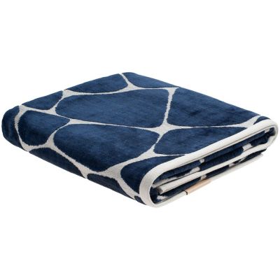 Полотенце Giraffe, большое, бежевое с синим-0