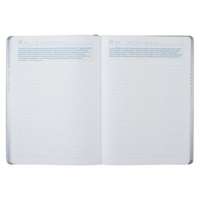 Ежедневник «Исторический», полудатированный, серебро-10