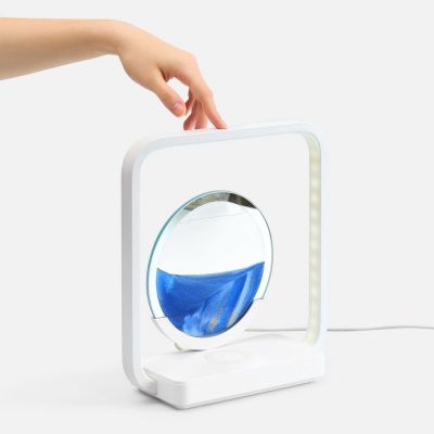 Интерьерный светильник с беспроводной зарядкой Sandflow, белый-4