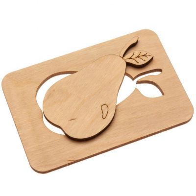Карточки-раскраски Wood Games, фрукты-5