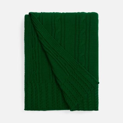 Плед Remitti, глубокий зеленый-0