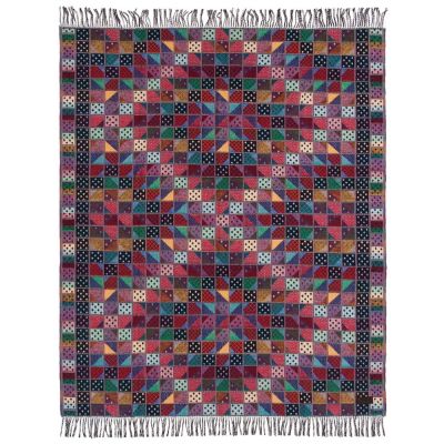 Плед Illinois, бордовый-3