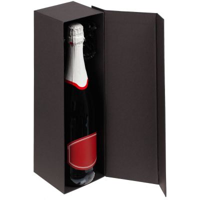 Коробка под бутылку Color Jacket, черная-3