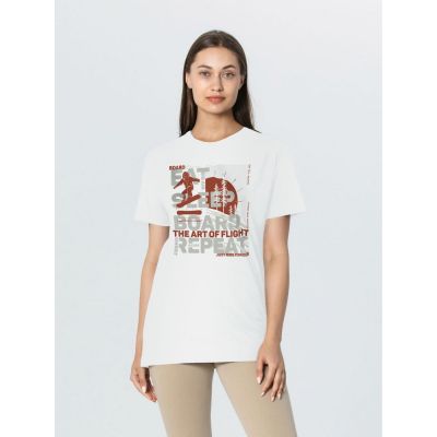 Футболка Snowboard, белая-3