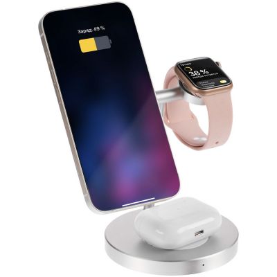 Зарядная станция Orbis, серебристая-4