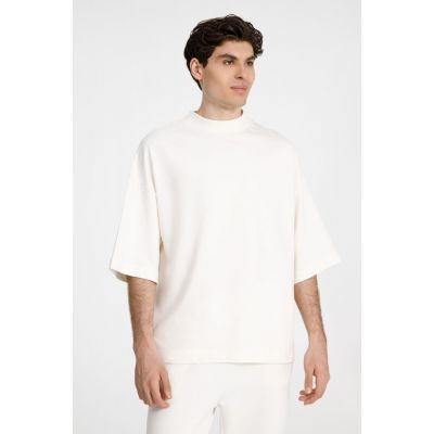 Футболка оверсайз унисекс T9, молочно-белая-0