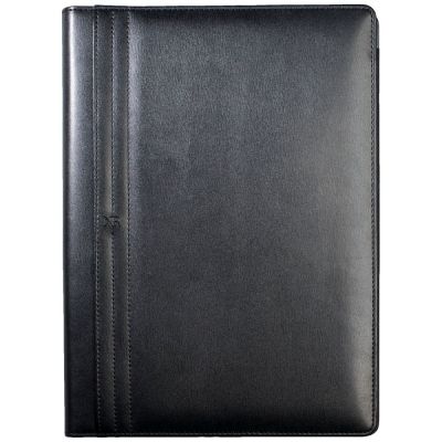 Папка Club с блокнотом А4, черная-0