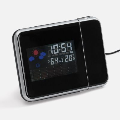 Метеостанция с проекционными часами Climavista, черная-1