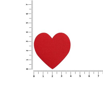 Наклейка тканевая Lunga Cor, M, красная-1