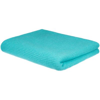 Плед Knitly, лазурный-0