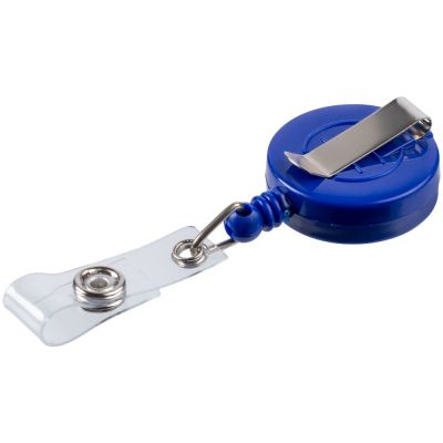 Чехол для пропуска с ретрактором Pennant, синий-3
