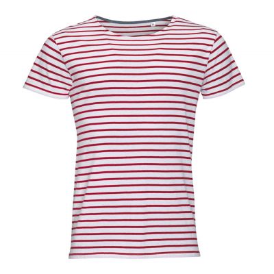 Футболка Miles Men белая с красным-0