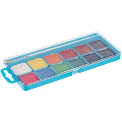 Акварель Pictorial 12 цветов с кисточкой-1